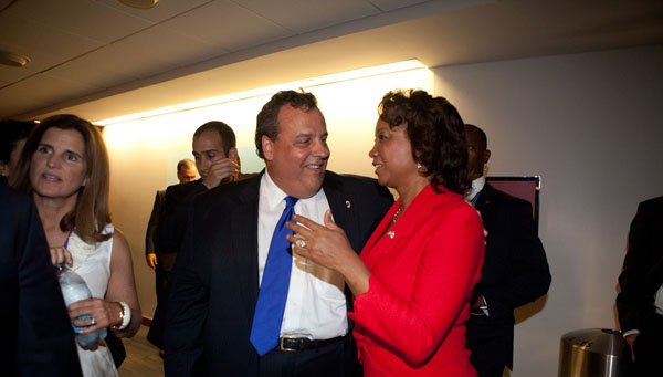Jennifer and Governor Chris Christie at the 2012 Republican Convention