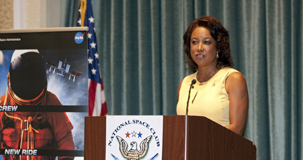 Jennifer speaks on the economic impact of commercial space program at the National Space Club Florida Committee 